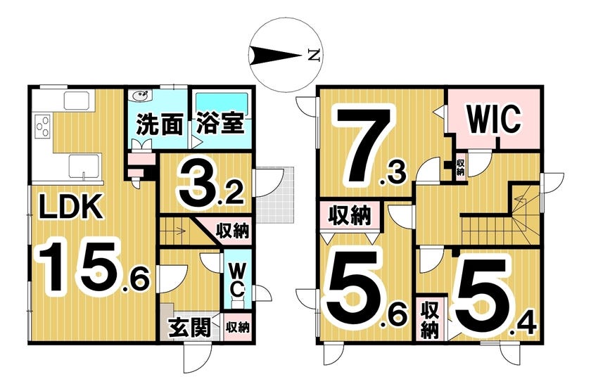 【価格改定】西３条南３６丁目　中古戸建 間取り
