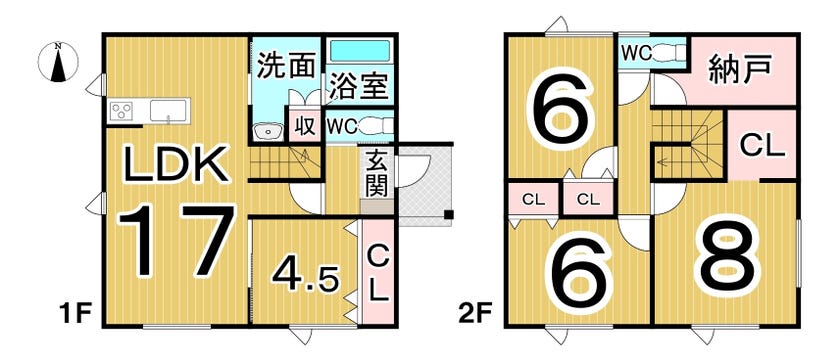 【写真追加】西２条南３７丁目　東棟　新築戸建 間取り