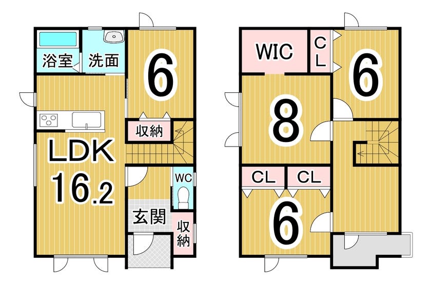 ※商談中※西１９条南５丁目　新築戸建 間取り