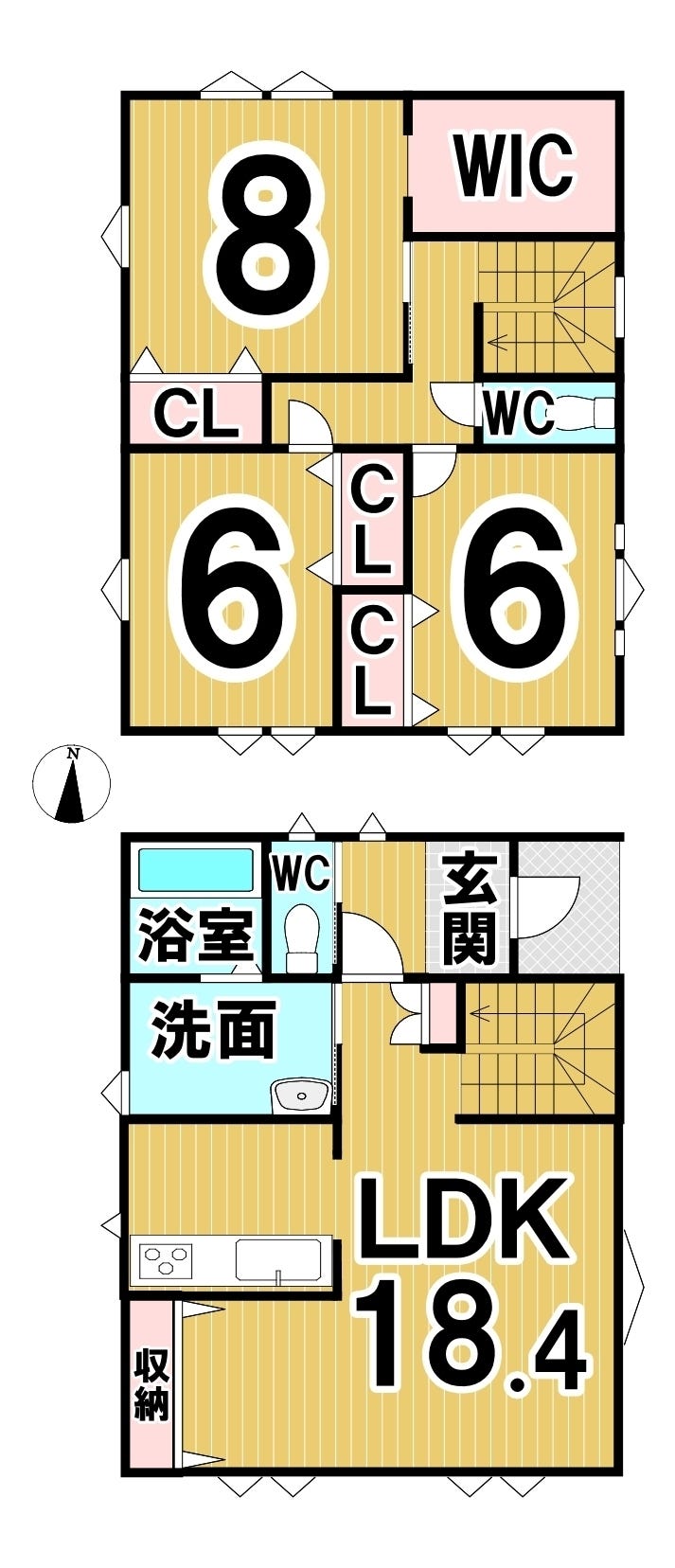 ※商談中※【写真追加】西８条南２丁目　新築戸建 間取り