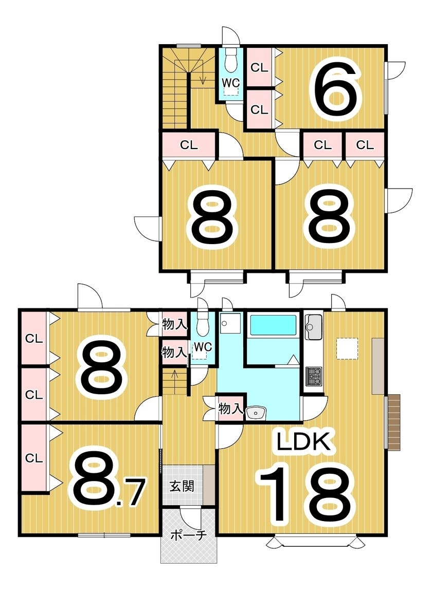 【写真追加】西１７条南３丁目　中古戸建 間取り