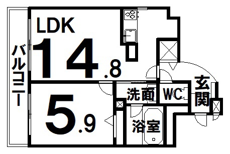 ハピオ壱番館 間取図