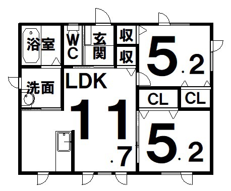 プラナスK S 間取図