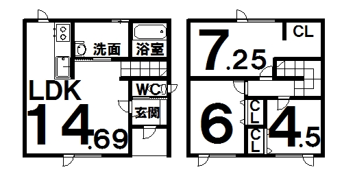 Confe 木野大通東 間取図