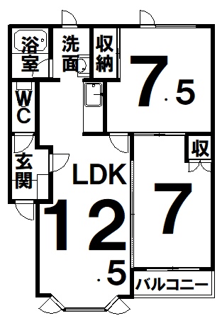リリーハイツ 間取図