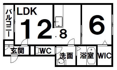 仮)木野大通東14丁目アパート 間取図