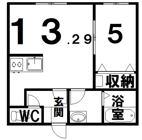仮)西5条貸事務所兼共同住宅 間取図