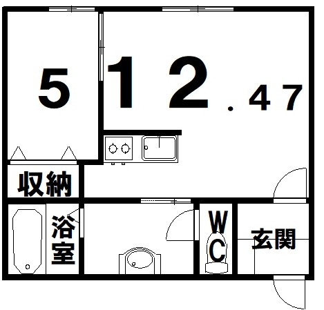 仮)西5条貸事務所兼共同住宅 間取図