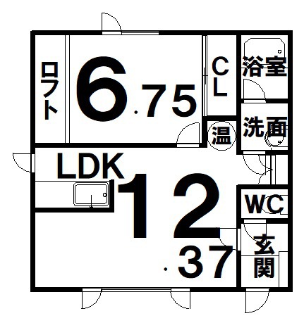 スクエア南鈴蘭 間取図