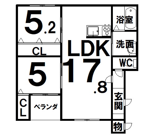 Ｂｒｅｎｔｗｏｏｄ（ブレントウッド） 間取図