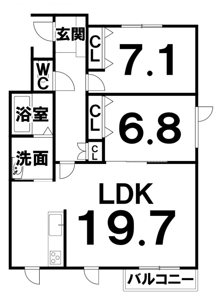シャンテ915 間取図