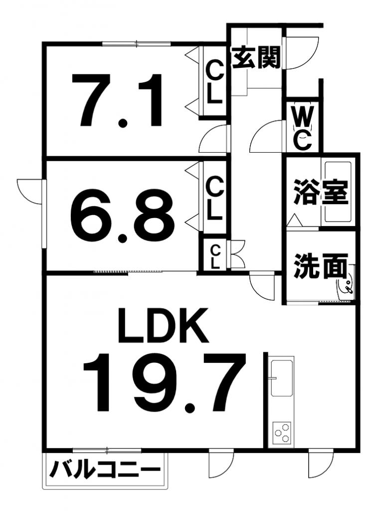 シャンテ915 間取図