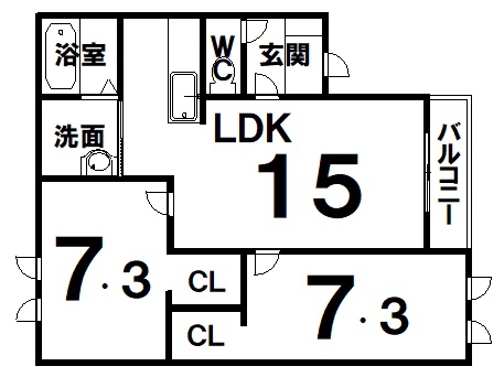 仮称)音更南鈴蘭AP2 間取図