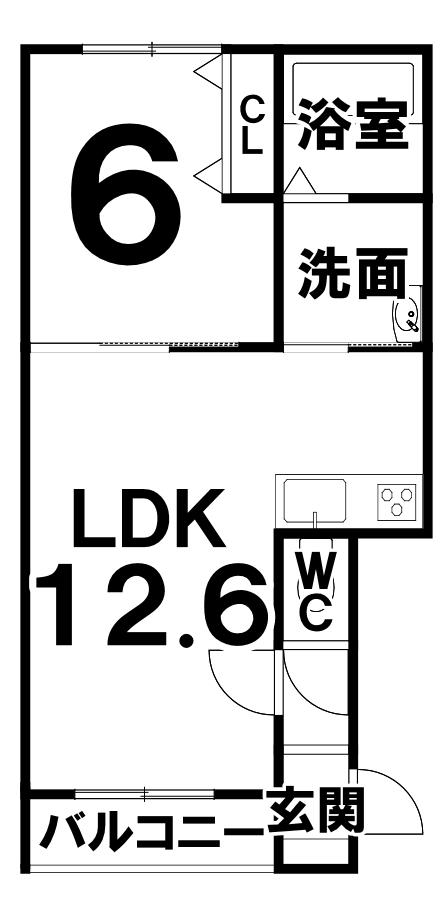 coral red (コーラルレッド) 間取図